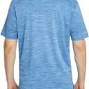 M MAELREG Golf Shirts for Men Dry Fit Short Sleeve Casual Performance Moisture Wicking Heather Pique Collared Polo Shirts (M)