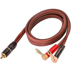 XMSJSIY Banana Plug to RCA Speaker Cable,Speaker Wire RCA Male to Banana Plugs(2banana) 4N OFC HiFi Speaker Wire for Subwoofer Loudspeaker - 2m
