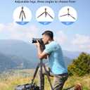 78" Professional Tripod for Camera, Victiv Aluminum Camera Tripod Monopod for DSLR, Spotting Scope, Telescope, Binoculars, Compact Heavy Duty Camera Stand for Photography Video Recording Travel