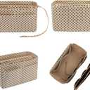 ZTUJO Purse Organizer Insert, Felt Bag Organizer with Metal Zipper, Handbag & Tote Shaper, For Speedy Neverfull Tote, 7 Sizes