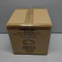 Restaurantware Plastic Lids for Containers 50 Pack Fits 12 oz To Go Boxes Clear Design Round Container Lids Sturdy Easy-Pull Tab Disposable Tight Fitting Covers for Takeaway Lunch Boxes