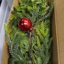 6FT Norfolk Pine Garland with Light for Christmas Decoration, Artificial Christmas Garland Without Chemical Scent, Real Touch Cedar Garland for Mantle,Table, Fireplace, Wall and Outdoor Decoration