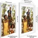 Americanflat 24x36 Poster Frame with Polished Plexiglass - Use as 20x30 Frame with Mat or Display 24x36 Photo Without Mat - Soho Collection - Deep Molding Picture Frames for Wall Display - White