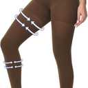 Beister Medical Compression Pantyhose for Women & Men, 20-30mmHg Graduated Support Tights, Opaque Footless Waist High Compression Stockings & Leggings for Varicose Veins, Edema, Flight, DVT (Medium, Brown)