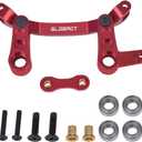 GLOBACT Aluminum Alloy Steering Bellcrank and Steering Link, with Ball Bearing Upgrade Parts Set for 1/10 Arrma Senton 4X4 Granite 4X4 Typhon 4X4 Kraton 4X4 Big Rock 4X4 Replaces AR340132 (Red)