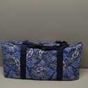 American Mahjong Game Set, 166 Blue Tiles (1.2), 4 All-in-One Color Rack/Pushers & Drawstring Bag, Complete Mahjong Sets with Blue Printed Carrying Bag and Mahjong Tile Set Accessories