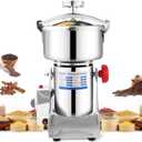 1000g Electric Grain Mill 36000r/min High-speed Grain Mill 2600W Superfine Powder Grinder Dry Grinder Machine 270 swingable Dry Material Grinding Machine 304 Stainless Steel herb grinder
