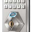 KS2 Fingerprint, Keyless Entry Deadbolt with Keypad, Electronic Deadbolt, Smart Locks for Front Door, with Code,Auto Lock,Easy Installation,Satin Nickel