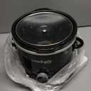 Crock-Pot 2-Quart Manual Slow Cooker, Feeds 2+ People, Great for Small Meals, Dips, & Sides; Removable Stoneware is Oven & Dishwasher Safe, Black