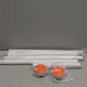 White Shower Curtain Rod 32-80 inch, Adjustable shower rods for bathroom, Stainless Steel, Never Rust, No Drill