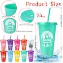 SiliFine 30 Sets CNA Week Appreciation Gifts Bulk 2026 24 oz Nurses Plastic Tumbler with Lid and Straw Nursing Cups Keychain Card for Graduation Nurse Student Assistant Medical Staff Women(Cute), Medium