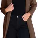 ANRABESS Women Cardigan Sweater Jackets Open Front Thick Knit Oversized Blazer Coatigan 2025 Fall Winter Long Coats Outwear (X-Large, Coffee)