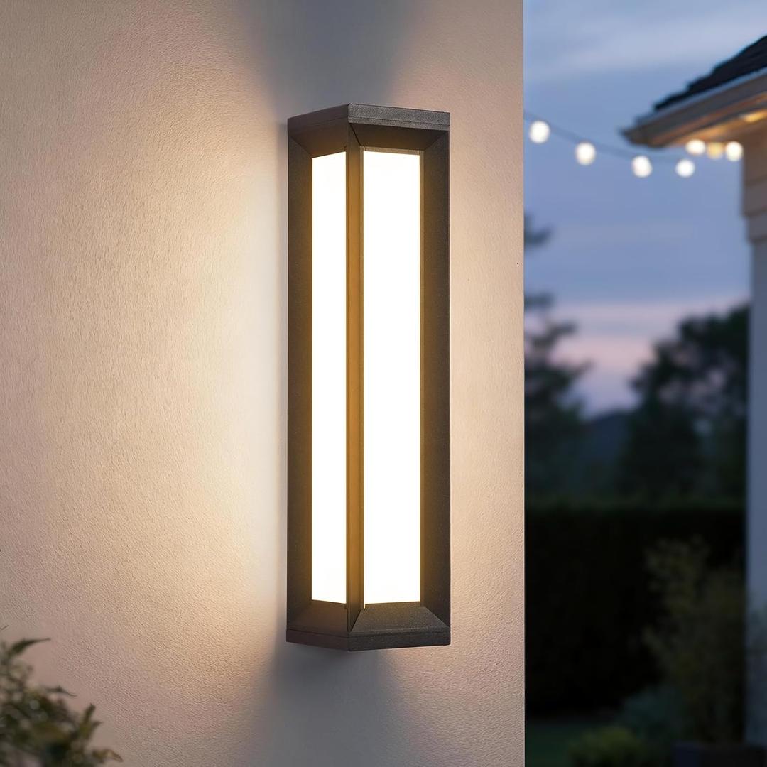 Outdoor Wall Lights, 26" Waterproof Modern Porch Light, 3000K Large Outdoor Sconces Wall Lighting Mount, Long Exterior Lighting Fixtures for Front Porch Outside House Garage Patio