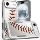 Case for iPhone Air, Unique Design Shock-Absorption Hard PC and Inner Silicone Hybrid Dual Layer Armor Defender Case for iPhone Air 6.5 inch (Baseball Sports)