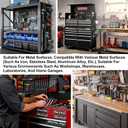 12 PCS Magnetic Tool Box Labels, Toolbox Labels Magnetic, General Tool Box Organize Accessories, Reusable Tags for Steel Toolboxes, Carts, Drawers, Cabinets & Workshop Storage (Red)