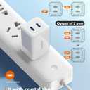 THREEKEY 35W USB C Wall Charger, Dual USB Port Block,Type C Charger Fast Charging Power Adapter Compatible with iPhone 16/15/14/13/12/11/X,Samsung Series,Moto,iPad,MacBook, White