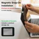 Magnetic Privacy Screen for Macbook Air 13 Inch (2018-2021, M1) / Macbook Pro 13 in (2016-2022, M1, M2), Removable Laptop Privacy Filter Shield