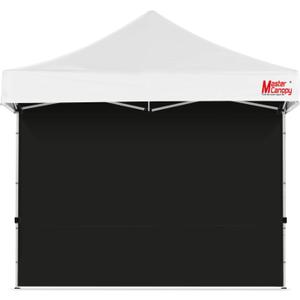 MASTERCANOPY 10x10ft Canopy SunWall Instant Canopy SideWall for Pop Up Canopy Tent Gazebos, UV Protection Sidewall Only, Spliceable (1 Pack, Black)