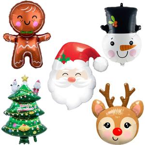 2 x Beaumode 18inch Valentines Day Heart Balloon Set 25pcs Metallic Mylar Balloons for Galentines Day Bachelorette Engagement Birthday Proposal Photo Backdrops Party Decorations (Christmas)