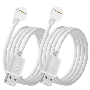 LONNKY 2 Pack 10ft/3m Charging Cable for Google Nest Cam (Battery)  Flat USB Power Cord, Outdoor Replacement Charger Wire, Compatible with Nest Cam Battery Only  White