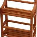 Bare Decor Teak Shower Caddie Storage Organizer, Fully Assembled