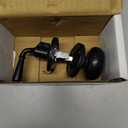 QCAA Solid Brass Storm Door Latch, Matte Black, Made in Taiwan, 1 Pack