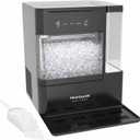 FRIGIDAIRE Nugget Ice Maker with Removable Tank, 38lb Daily Ice Production, 2.6 lb Ice Bin, Countertop Ice Maker with Pull-Out Ice Drawer, Electronic Controls, Ice Scoop & Drip Tray