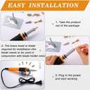 30 Pieces Electric Hot Knife Cutter Tools Multipurpose Knife Stencil Cutter Wooden Burning Tool with 2 Metal Stand, 16 Blades, 2 Chuck Sleeves for Cutting Carving Soft Thin Foam Cloth