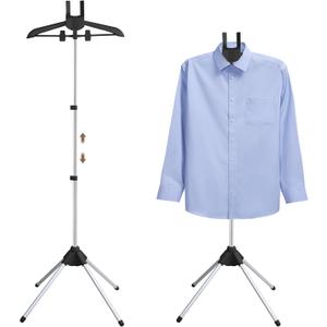 Abiglifty 34-63 Inch Adjustable T Shirt Display,Portable Clothing Display Stand Mannequin Torso for Vendors, Clothes Steamer Stand for Adults & children Clothing Dress (Black)