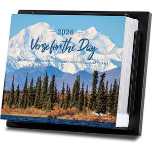 2026 Bible Calendar - 365 Day Calendar with Bible Verses from Jan 2026 - Dec 2026, Daily calendar 2026 Page a Day, 5.85'' x 4.85'', Christian Desk Decor