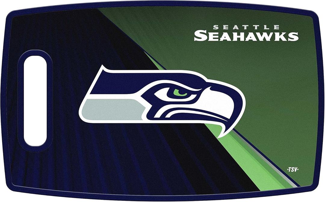 NFL Seattle Seahawks Large Plastic Cutting Board (14.5"L x 0.5"W)