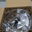 9 Inch Crystal Black Semi Flush Mount Ceiling Light,2-Light Modern Farmhouse Ceiling Light Fixture,Round Hallway Lighting Fixtures for Kitchen Entryway Bedroom Laundry