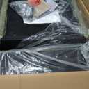 KISLOT Upholstered Dining Chairs Set of 1 with Casters, Wingback Modern Side Armless Deskchair with Rollers for Diningroom Bedroom Livingroom Reading Room, Green Fabric