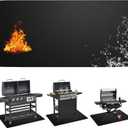 Grill Mats for Outdoor Grill,Double-Sided Fireproof Grill Accessories 72 x 40 inches,Grill Mats Oil-Proof Waterproof BBQ Protector for Decks and Patios