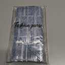 Ultra Slim Thin Denim Wallet Women RFID Blocking Credit Card Holder Bifold Long Ladies Billfold Wallet (01-Light blue)