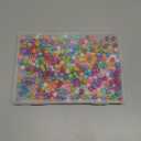 350pcs 10mm Plastics Acrylic Beads Mix 10 Color Large Hole Pony Hair Beads Making Bracelet(Hole:4.5mm)
