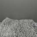 FY FIBER HOUSE Flannel Fleece Throw Microfiber Blanket with 3D Leopard Print,50"X60",Grey