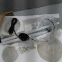 Fiqevs 3 Light Globe Floor Lamp - Modern White Floor Lamp with Sphere Glass lampshade, LED Bulbs Included, Standing Lamp with Foot Switch for Living Rooms, Bedrooms, Offices