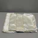 TURSTIN 4 Packs Satin Tablecloth 102 x 58 Inch Overlay Satin Table Cover Rectangle Bright Silk Tablecloth Smooth Fabric Table Decoration for Wedding Banquet Party Events, Ivory