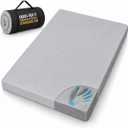 Camping Cot Pad, Pad Only 2 Inch Memory Foam,Camping Pad for Folding Cot and Foldable Cot, Portable Roll Up Camp Gear for Car Camping Travel Tent, Non-Slip Waterproof Bottom, Removable Cover