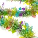 66Ft Easter Garland Decorations Glitter Tinsel Spring Pastel Garland Easter Tree Decor for Spring Bedroom Office Classroom Party Indoor Outdoor Holiday Home Decoration Supplies-(Blue Yellow Pink)
