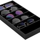 MyGift Acrylic Sunglass Organizer, glasses holder, Eyeglass Case Storage, Eyewear, Jewelry, Makeup and Perfume Display Tray