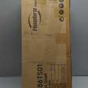 HOOBRO Over-The-Toilet Storage, 8-Tier Bathroom Organizer Over Toilet with Toilet Paper Holder, Freestanding Space Saver, Side Storage Open Shelf, Laundry, Rustic Brown and Black BF86TS01