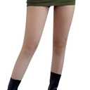 WDIRARA Women's High Waisted Button Sexy Streetwear Club Bodycon Mini Skirt (Green, L)