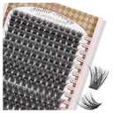 PopUp Cluster Lashes 168pcs Wispy Lash Clusters Soft D Curl Eyelash Clusters Russian Lashes Clusters DIY Eyelash Extensions at Home,Thin Bank 9-18mm MIX (Y56)