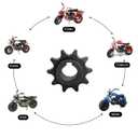 KAMIER 10 Tooth #40 41 420 Chain Front Sprocket 5/8" Bore for Predator 196cc 200cc 212cc 6.5hp Coleman CT200U CT200U-EX BT200X Baja Massimo Warrior MB200 Mini Bike KT196 Trailmaster Go Kart Cart Parts