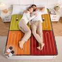 Bearhug Multi-Zone Electric Heated Mattress Pad King Size, Dual Control Bed Warmer with Memory & 11 Heat Level, 1-9H Auto Off, Individual Body & Feet Settings, Deep Pocket ETL Certified, Machine Wash