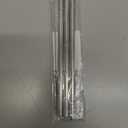 RSVP International Reusable Straw Set Dishwasher Safe, 8.5 Inch, 4 Piece, Stainless Steel Straight