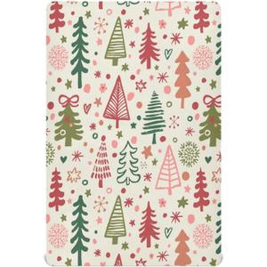Crib Sheet, Unisex Crib Sheet, Soft and Comfortable for Standard Crib and Toddler Mattress, Christmas Tree (Medium, Multicolor)