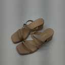 DREAM PAIRS Women's Strappy Heels Block Open Toe Low Heel Chunky Mules Sandals Dress Shoes W Size 7